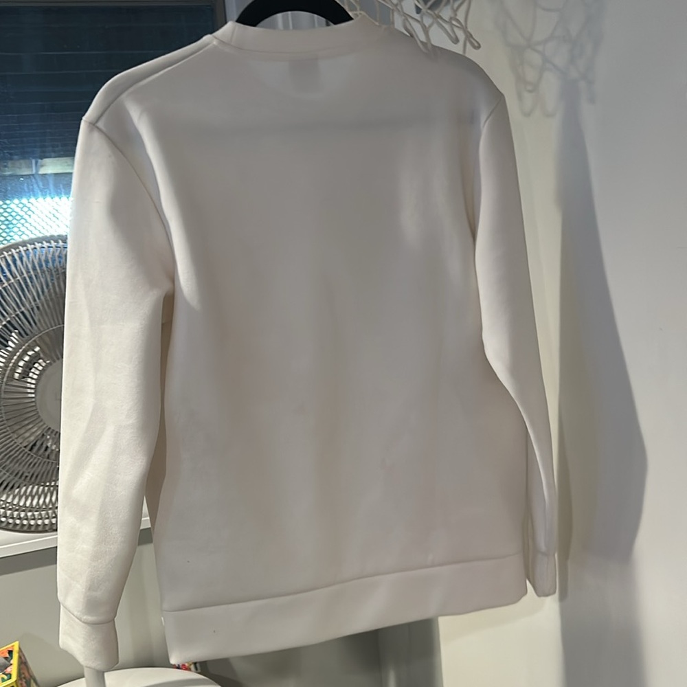 Zara White Crewneck Sweater Contemporary Style - Picture 2 of 3